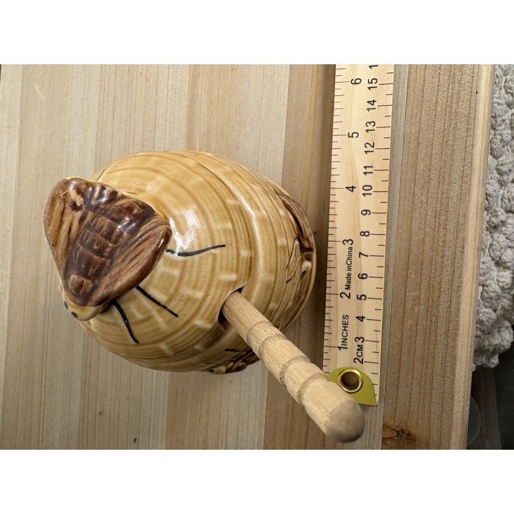 Fox Run Kitchens Ceramic Honey Pot Beehive Honey Jar 10oz  3D Bee Motifs‎ 70's - Picture 9 of 9
